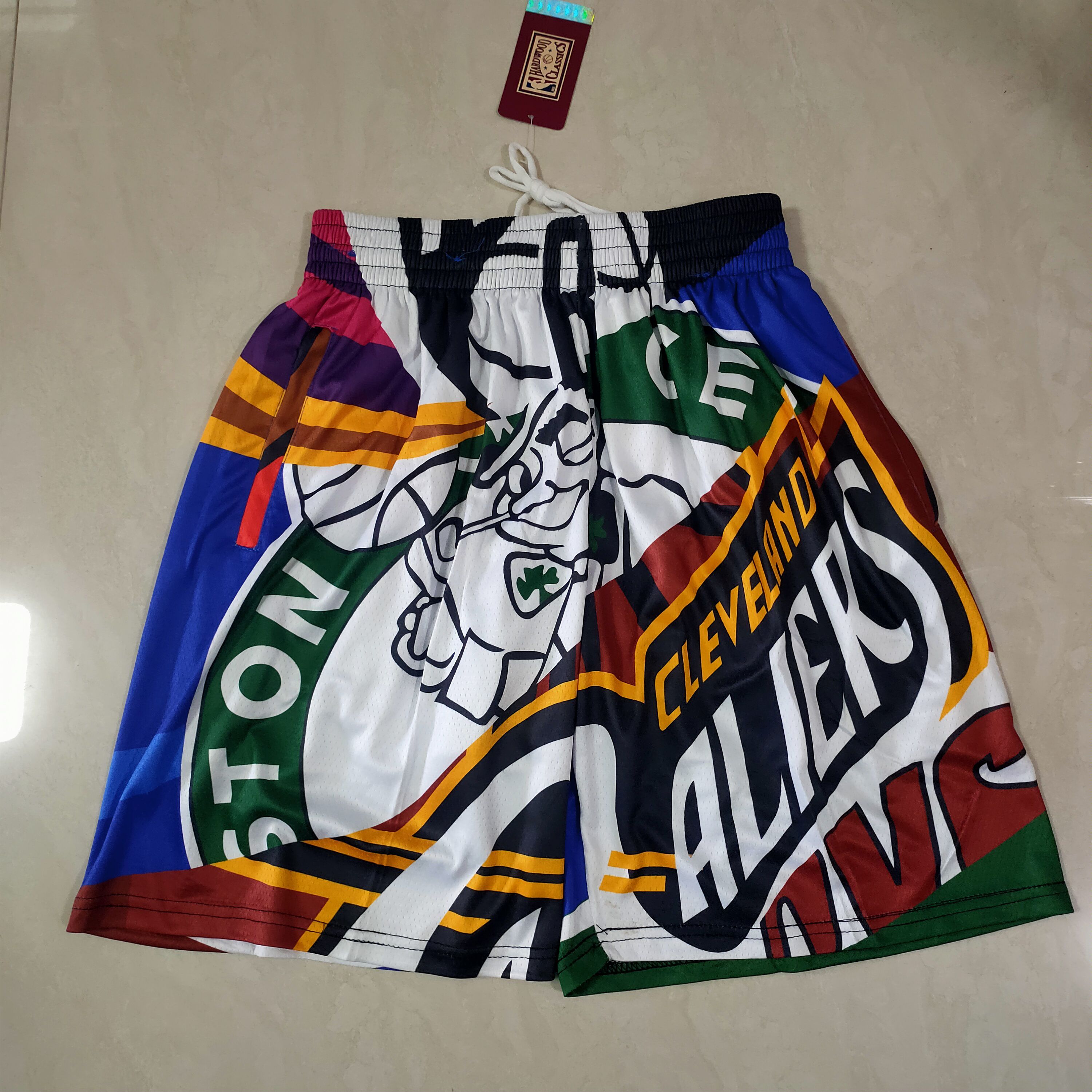 Men NBA 2021 Boston Celtics Purple Shorts